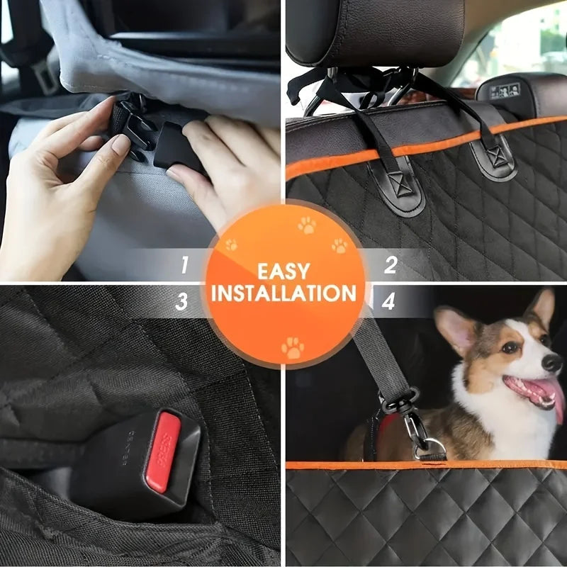 Transform Your Car with Our Waterproof & Scratch-Resistant Dog Hammock Seat Cover – Perfect for Medium Breeds!