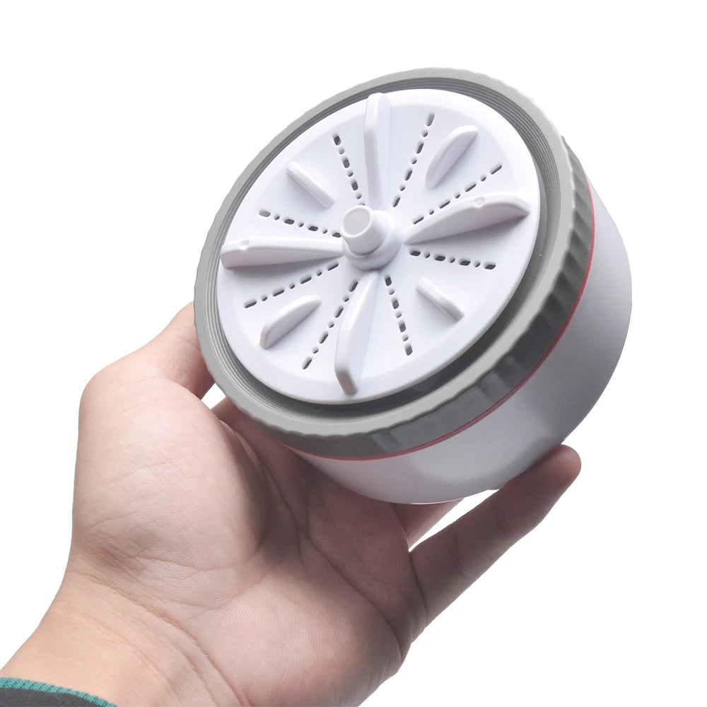 Compact and Efficient Mini Washing Machine with USB and Turbo Cleaning for Home and Travel