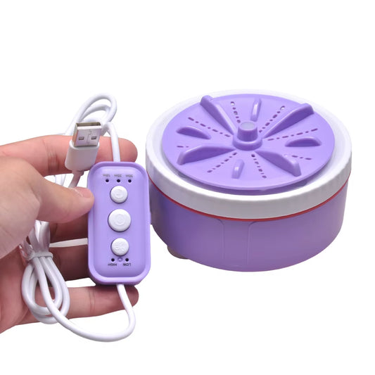 Compact and Efficient Mini Washing Machine with USB and Turbo Cleaning for Home and Travel