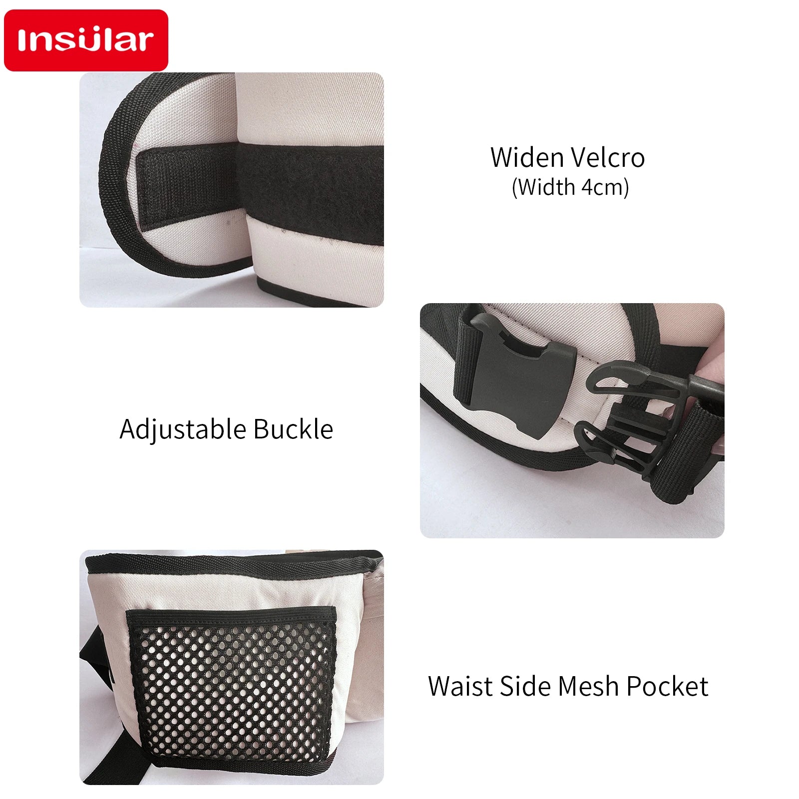 Comfortable and Adjustable Baby Carrier Waist Stool with Hip Seat for Infants and Toddlers