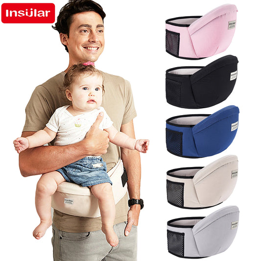 Comfortable and Adjustable Baby Carrier Waist Stool with Hip Seat for Infants and Toddlers