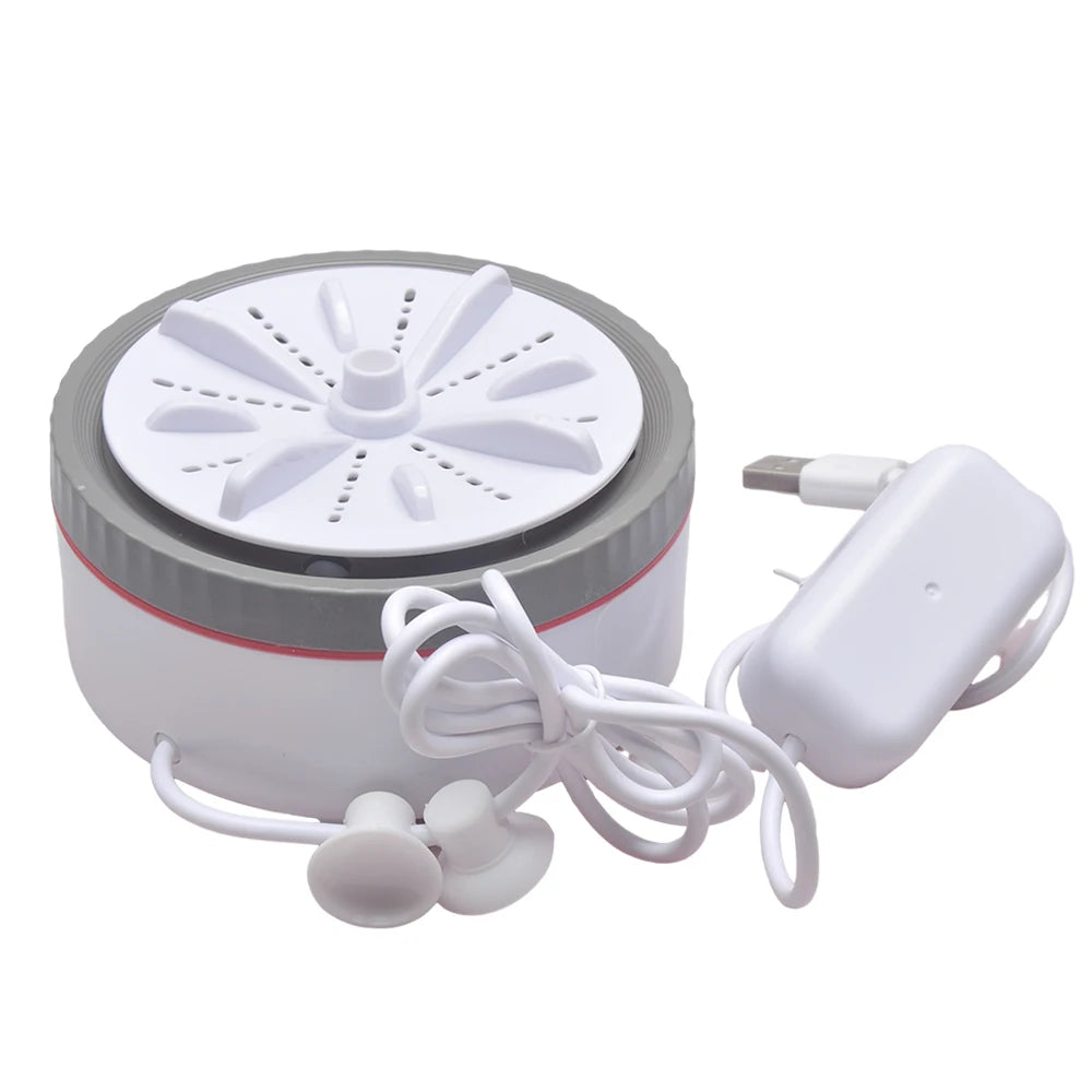 Compact and Efficient Mini Washing Machine with USB and Turbo Cleaning for Home and Travel